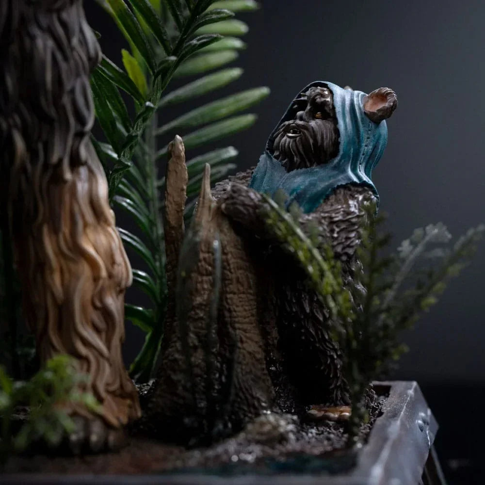 Star Wars Episode VI Art Scale Figur 1/10 Chewbacca och Tokkat 22 cm Iron Studios