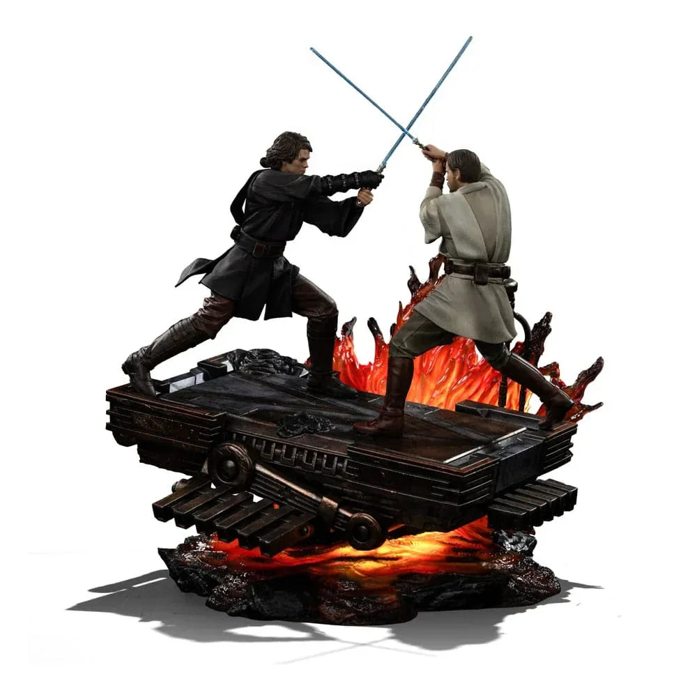 Star Wars Art Scale Figur 1/10 Anakin vs. Obi Wan 34 cm Iron Studios