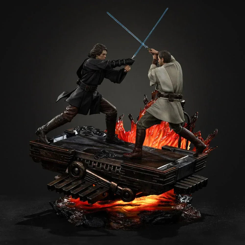 Star Wars Art Scale Figur 1/10 Anakin vs. Obi Wan 34 cm Iron Studios