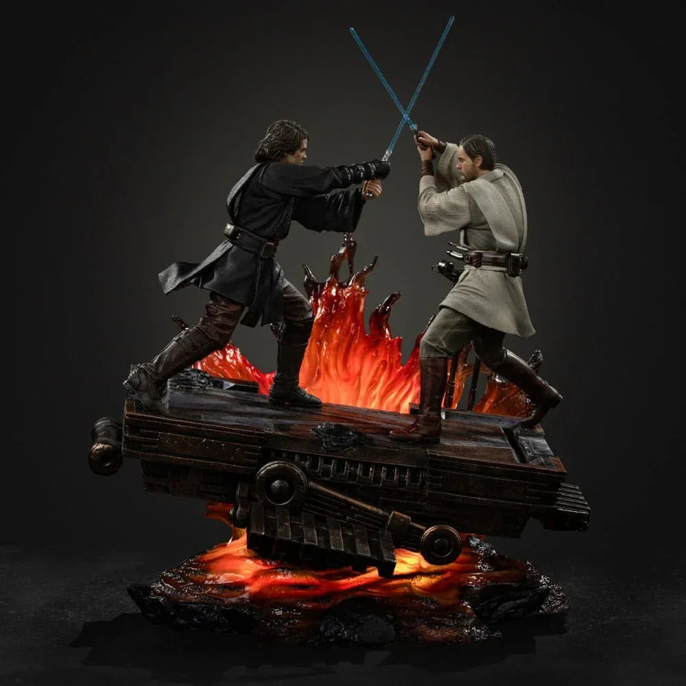 Star Wars Art Scale Figur 1/10 Anakin vs. Obi Wan 34 cm Iron Studios
