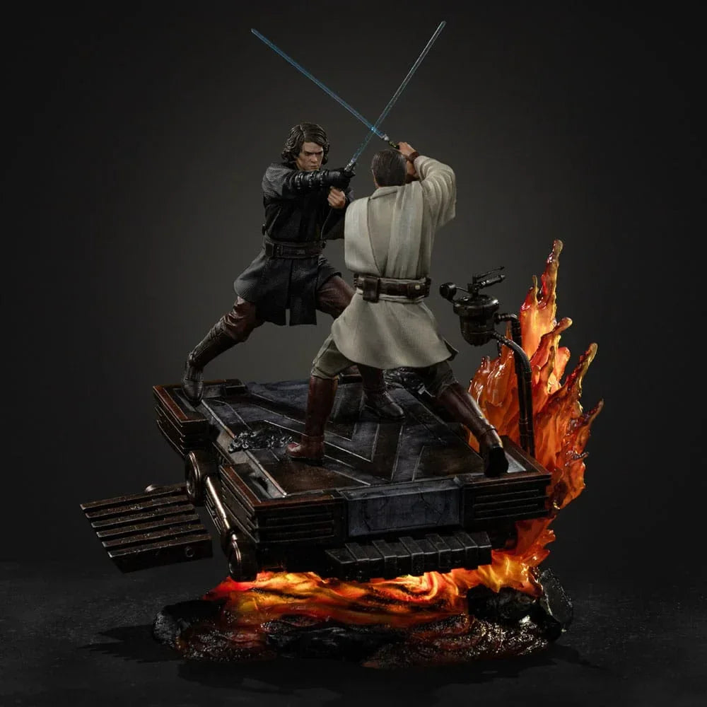 Star Wars Art Scale Figur 1/10 Anakin vs. Obi Wan 34 cm Iron Studios