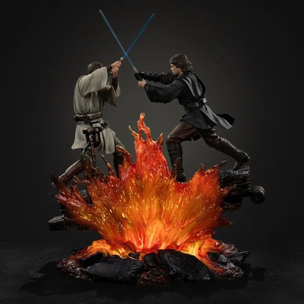 Star Wars Art Scale Figur 1/10 Anakin vs. Obi Wan 34 cm Iron Studios