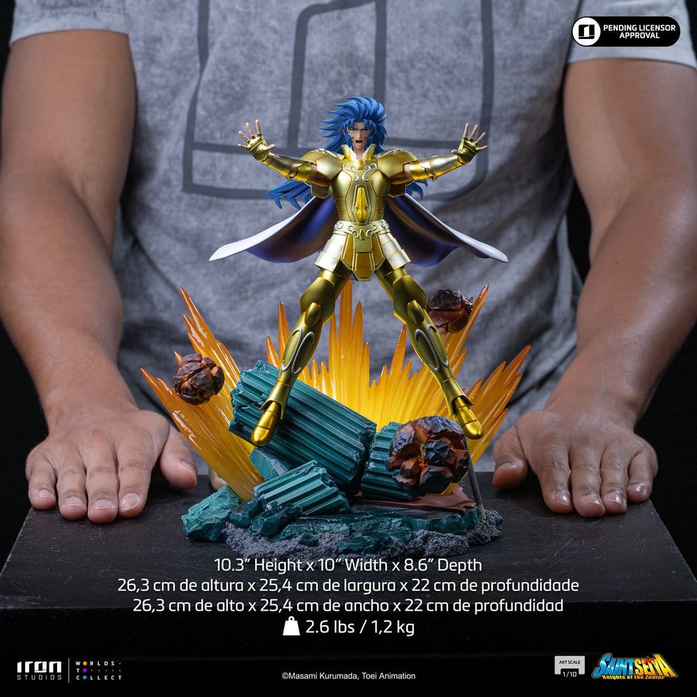 Saint Seiya Art Scale Figur 1/10 Gemini Saga 26 cm – Detaljerad samlarfigur i hög kvalitet