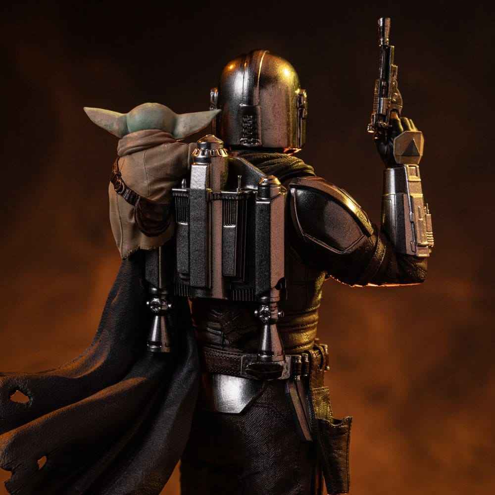 The Mandalorian & Grogu Art Scale Figur 1/10 The Mandalorian och Grogu 25 cm