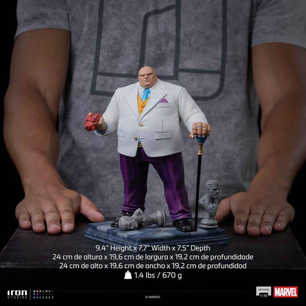 Marvel Comics Art Scale Figur 1/10 Kingpin 24 cm – Detaljerad samlarfigur i Polystone