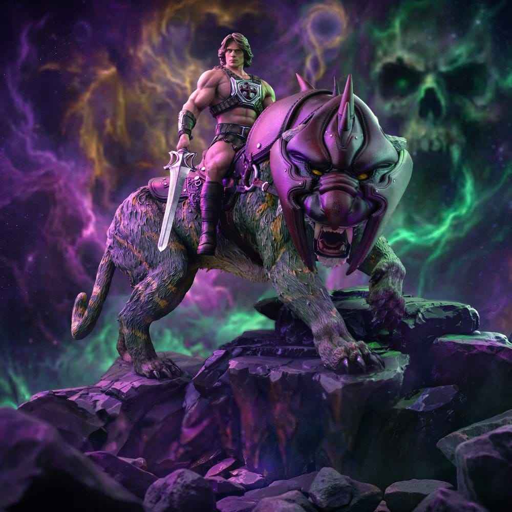 Masters of the Universe Art Scale Figur 1/10 He-Man och Battle Cat 33 cm