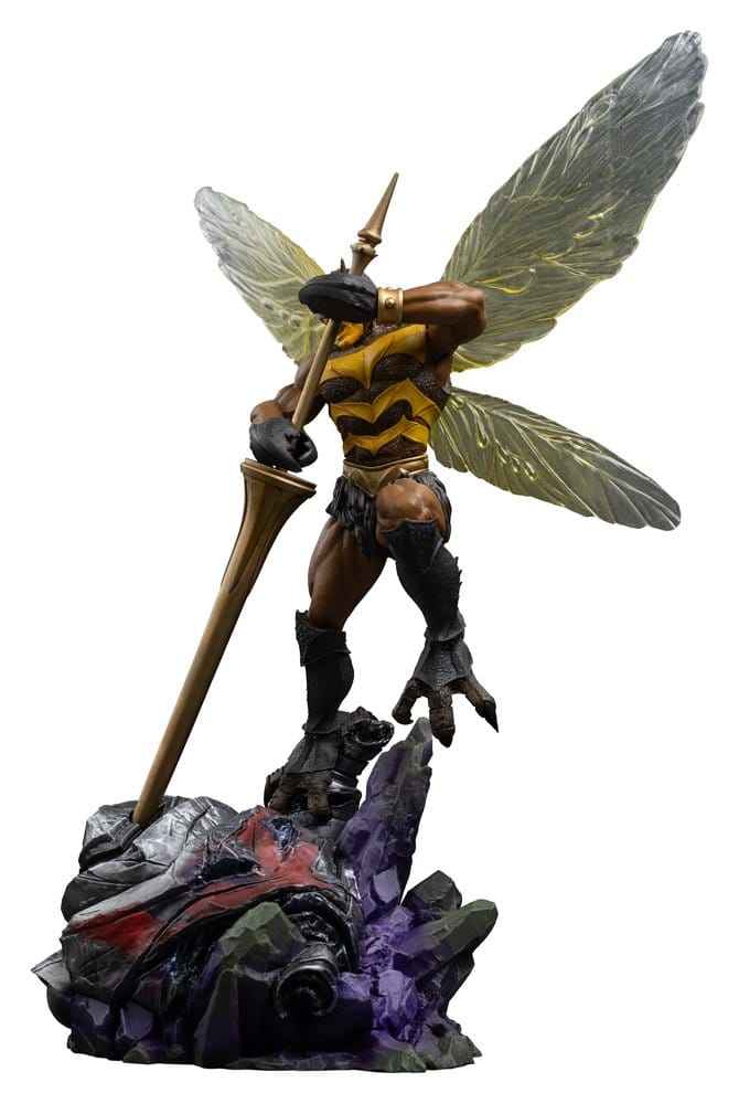 Masters of the Universe Art Scale Figur 1/10 Buzz-Off 36 cm – Detaljerad Samlarfigur i Polystone