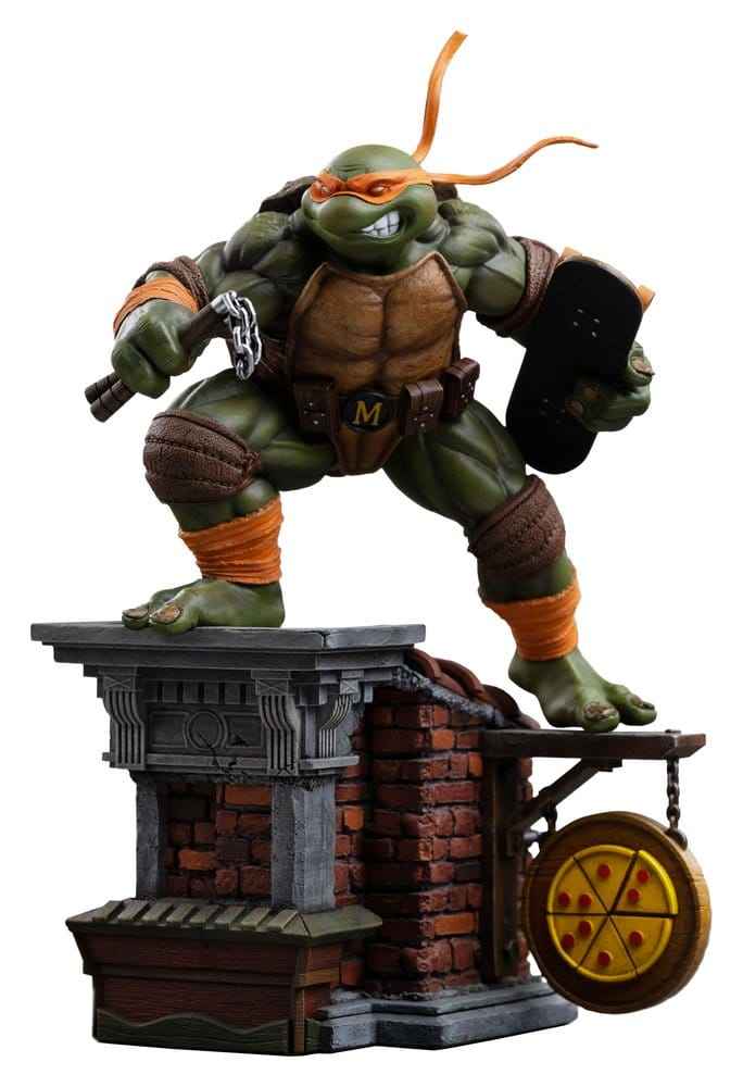 Teenage Mutant Ninja Turtles Art Scale Figur 1/10 Michelangelo Släppt Fri 24 cm