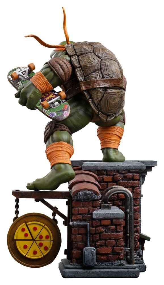 Teenage Mutant Ninja Turtles Art Scale Figur 1/10 Michelangelo Släppt Fri 24 cm