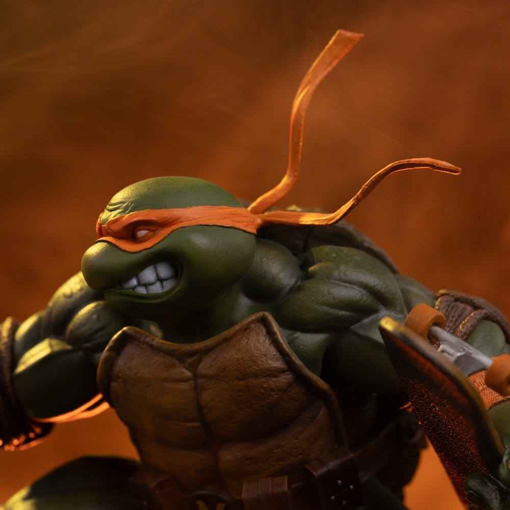 Teenage Mutant Ninja Turtles Art Scale Figur 1/10 Michelangelo Släppt Fri 24 cm