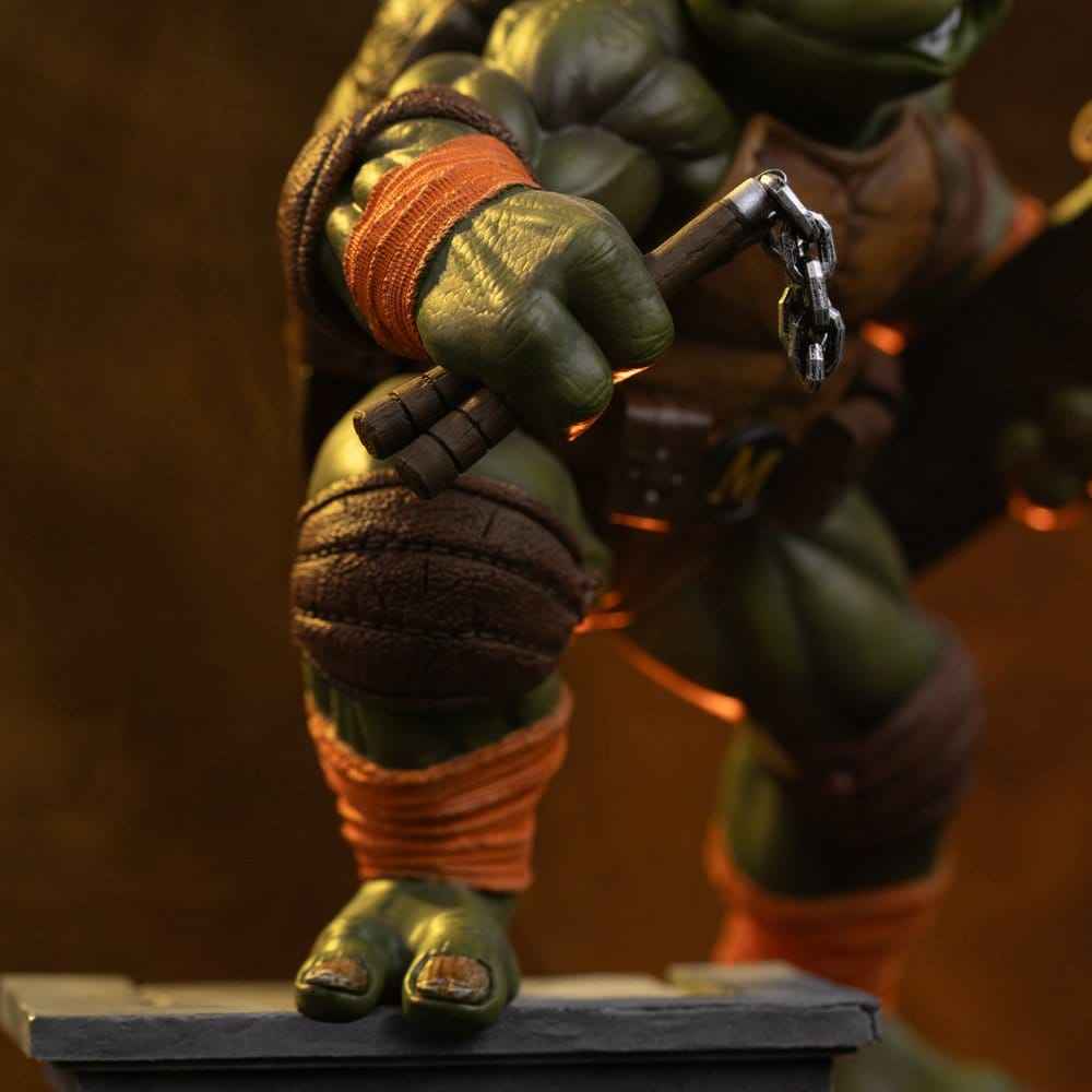 Teenage Mutant Ninja Turtles Art Scale Figur 1/10 Michelangelo Släppt Fri 24 cm