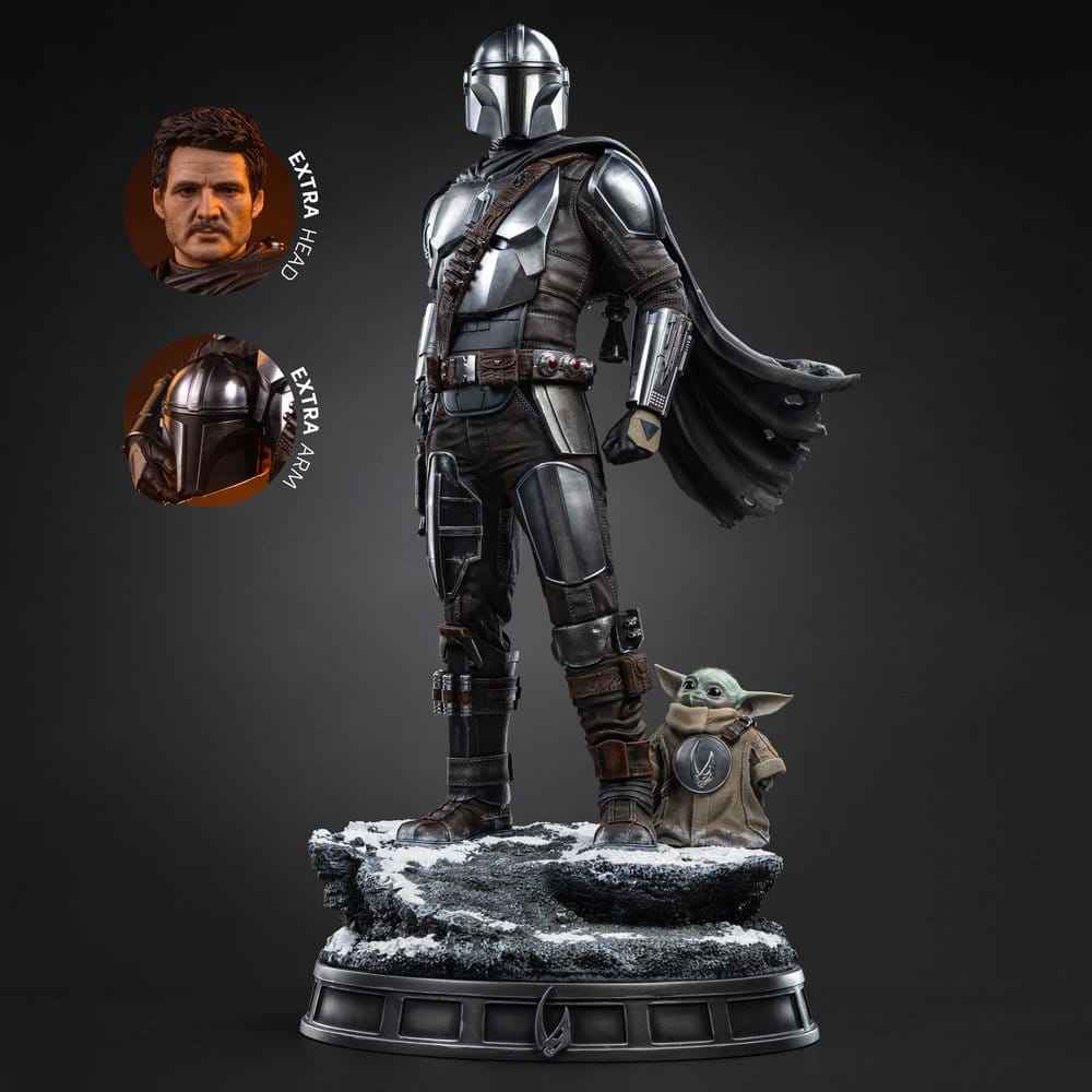 The Mandalorian & Grogu Legacy Replica Figur i skala 1/4, 57 cm - The Mandalorian och Grogu
