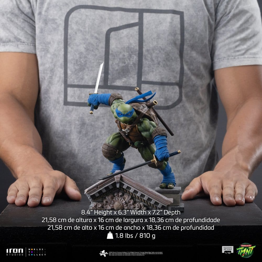 Teenage Mutant Ninja Turtles Art Scale 1/10 Figur Leonardo Frisläppt, 22 cm