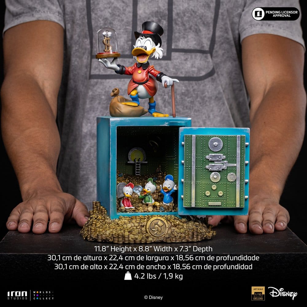 Duck Tales Art Scale-figur 1/10 Farbror Joakim och brorsönerna 30 cm