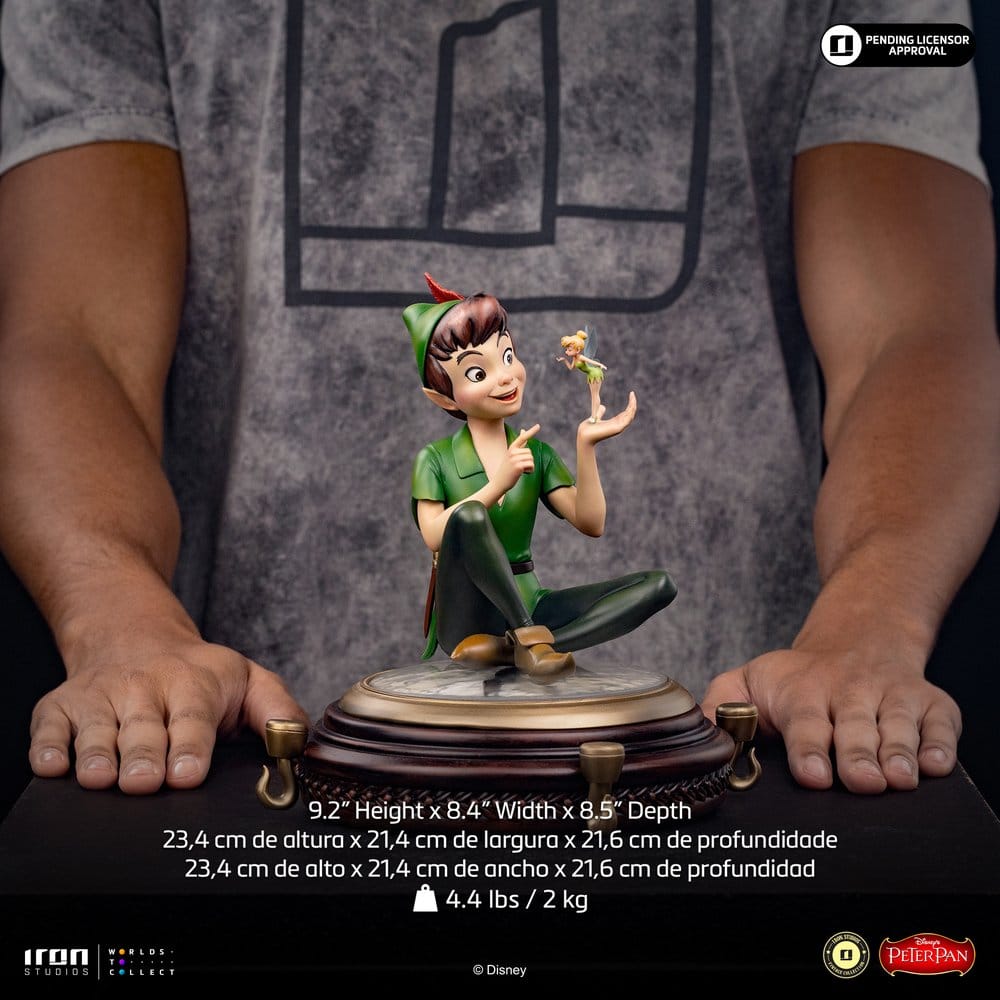 Peter Pan (1953) Art Scale Figur 1/10 Peter Pan & Tinkerbell 23 cm