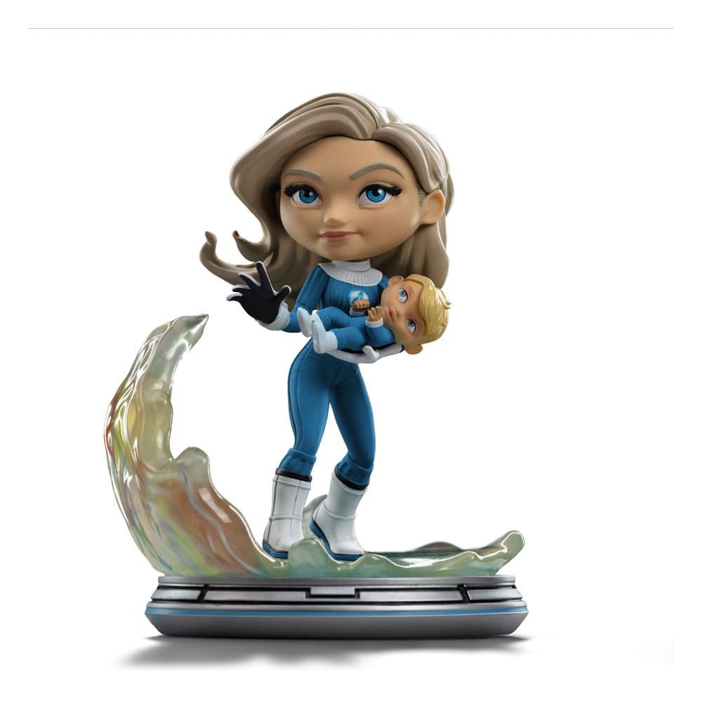 Fantastic Four Mini Co. PVC Figur Invisible Woman och Franklin 15 cm Iron Studios