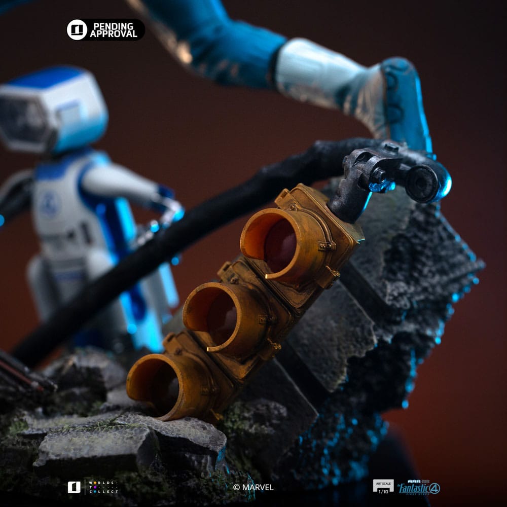 Fantastic Four Art Scale Figur 1/10 Mr. Fantastic och H.E.R.B.I.E 26 cm Iron Studios