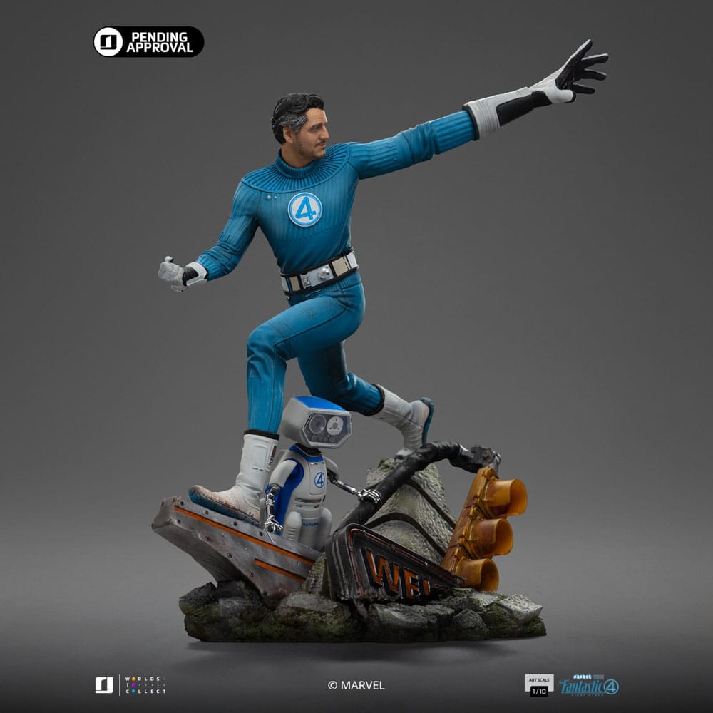 Fantastic Four Art Scale Figur 1/10 Mr. Fantastic och H.E.R.B.I.E 26 cm Iron Studios