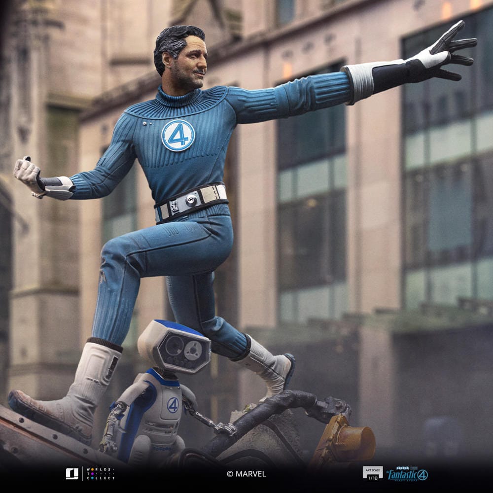 Fantastic Four Art Scale Figur 1/10 Mr. Fantastic och H.E.R.B.I.E 26 cm Iron Studios