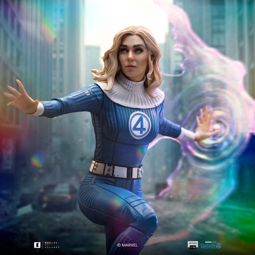 Fantastic Four Art Scale Figur 1/10 Invisible Woman och Franklin 28 cm Iron Studios