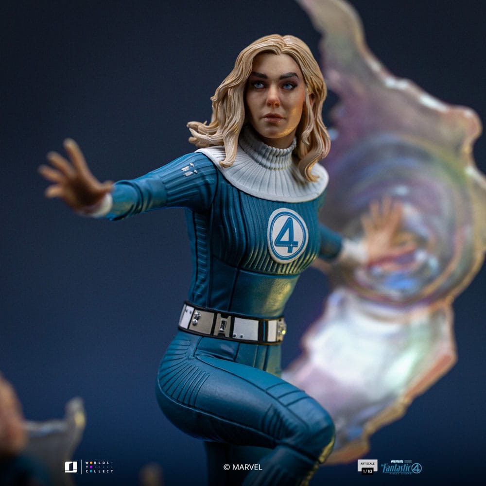 Fantastic Four Art Scale Figur 1/10 Invisible Woman och Franklin 28 cm Iron Studios