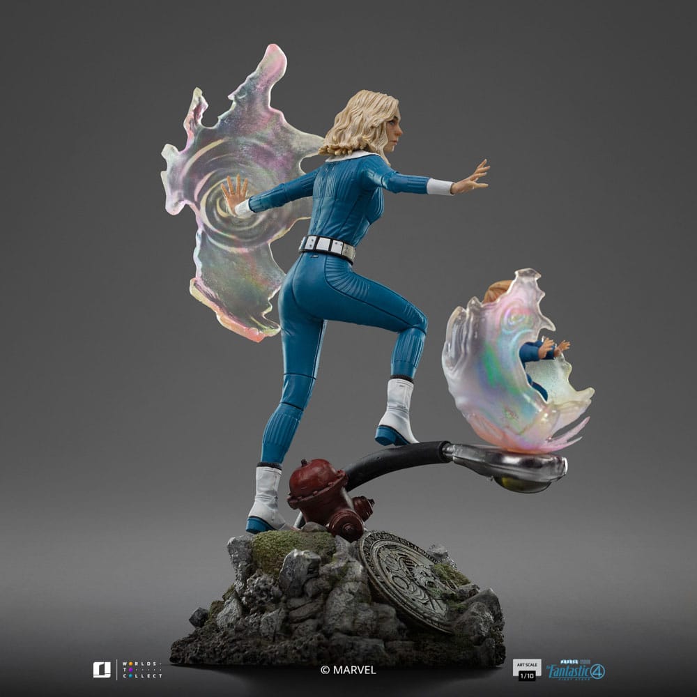 Fantastic Four Art Scale Figur 1/10 Invisible Woman och Franklin 28 cm Iron Studios