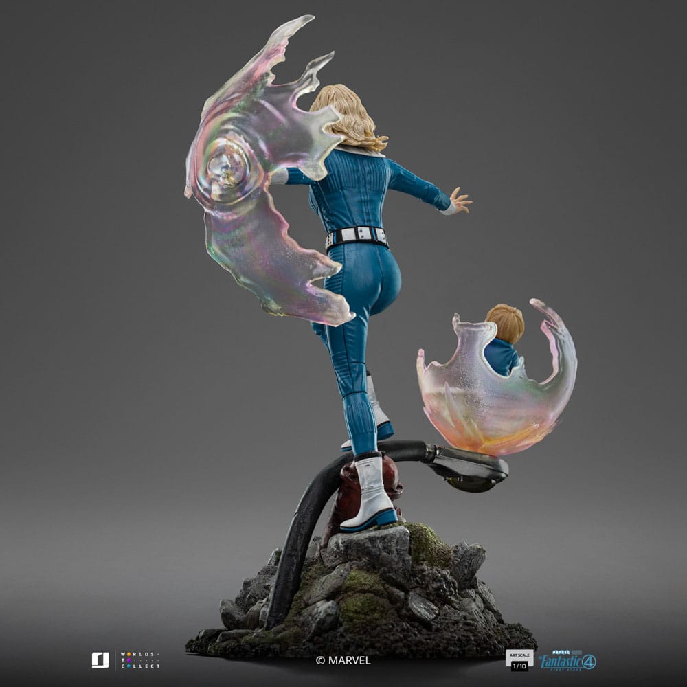 Fantastic Four Art Scale Figur 1/10 Invisible Woman och Franklin 28 cm Iron Studios