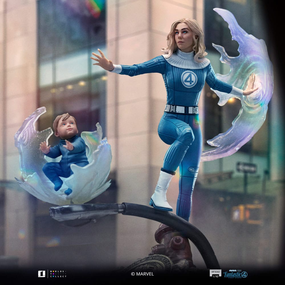 Fantastic Four Art Scale Figur 1/10 Invisible Woman och Franklin 28 cm Iron Studios
