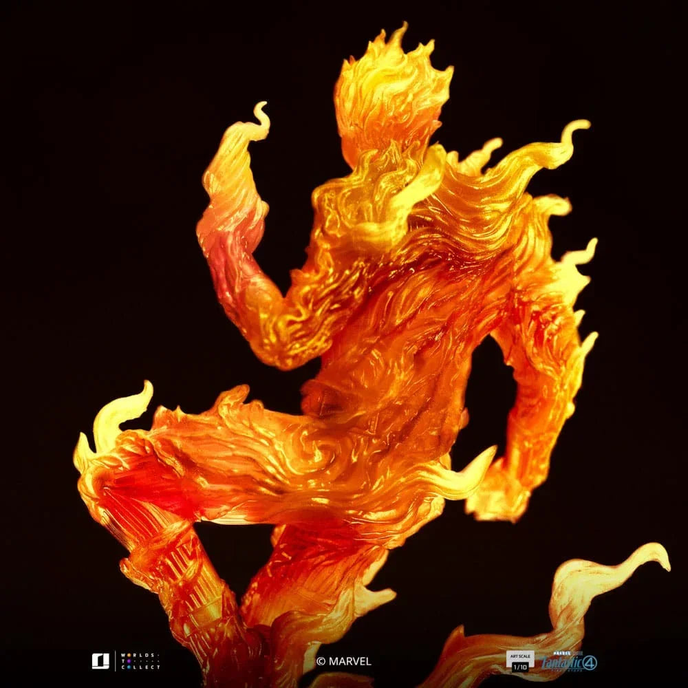 Fantastiska Fyran Art Scale Figur 1/10 Human Torch 30 cm Iron Studios