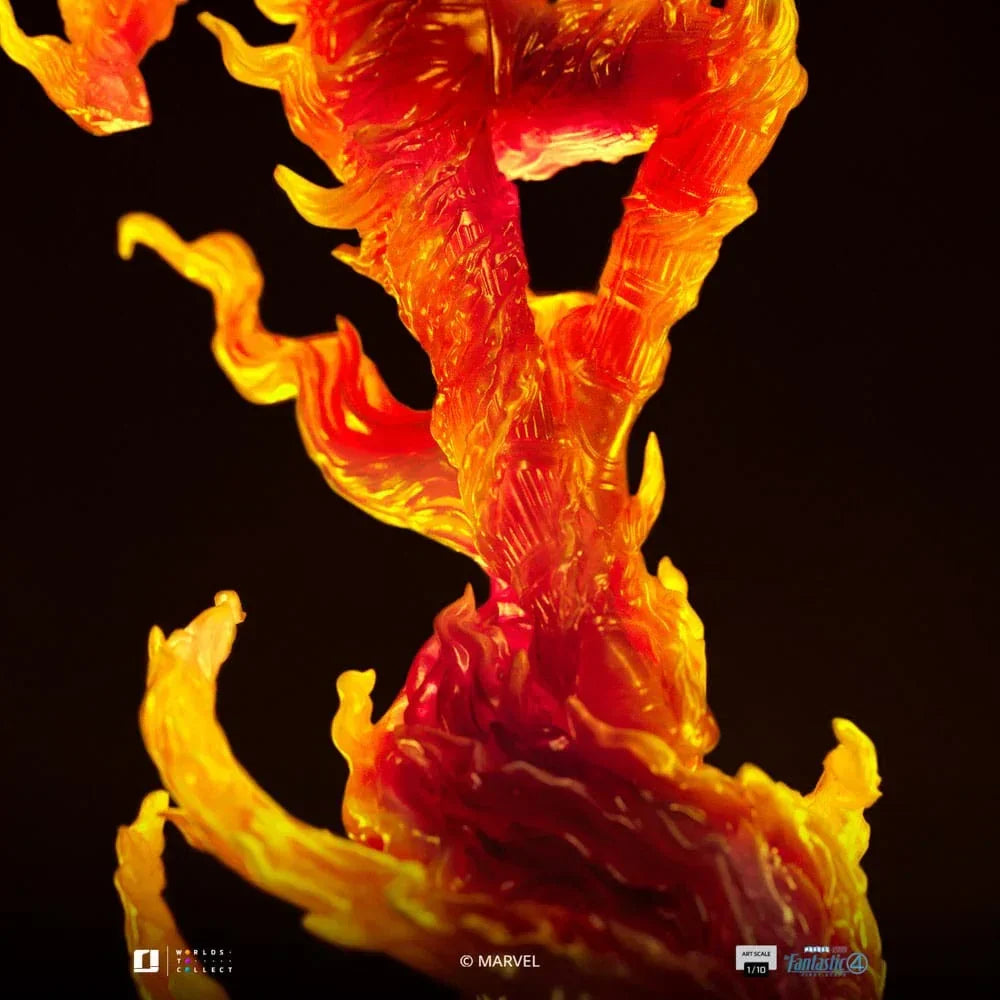 Fantastiska Fyran Art Scale Figur 1/10 Human Torch 30 cm Iron Studios