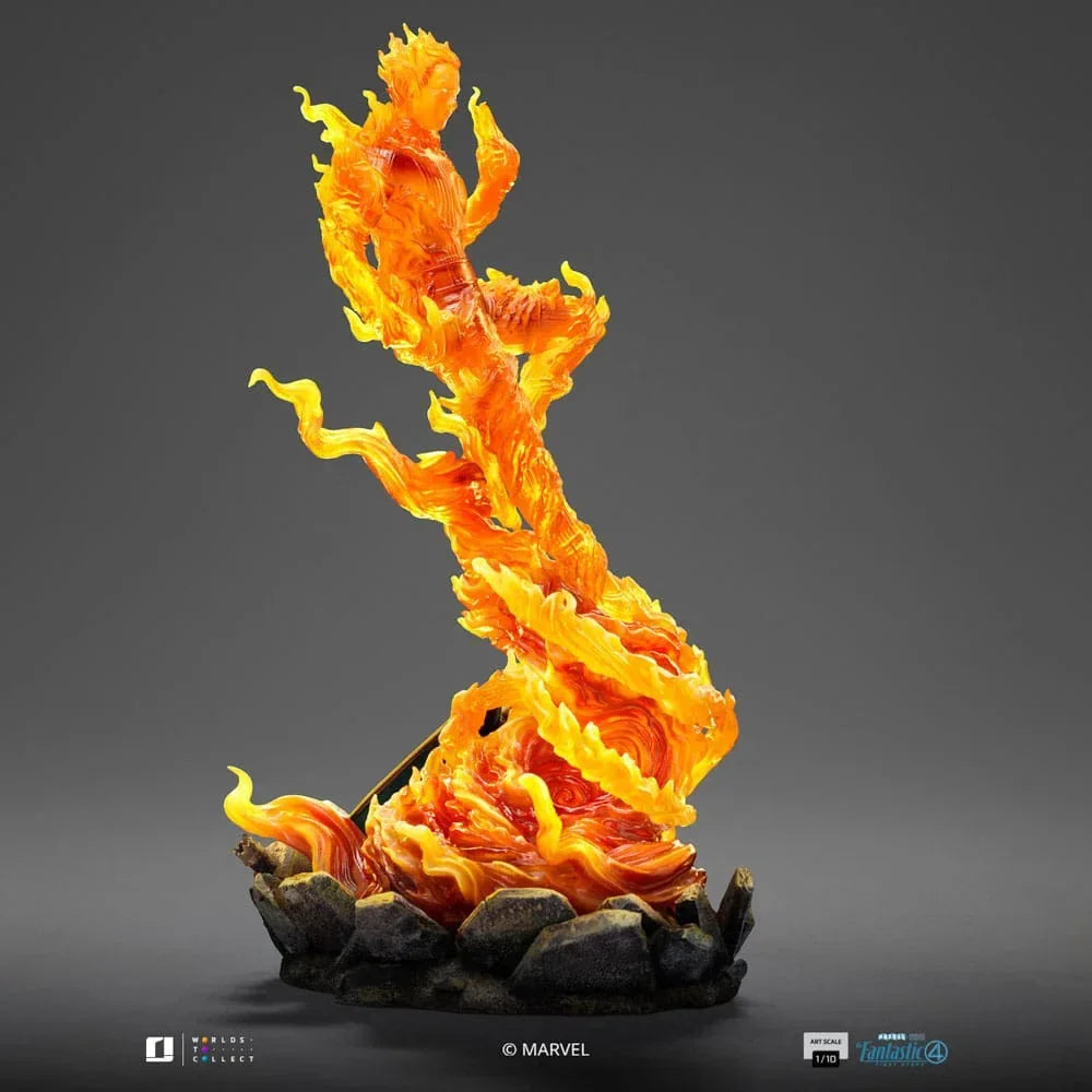 Fantastiska Fyran Art Scale Figur 1/10 Human Torch 30 cm Iron Studios