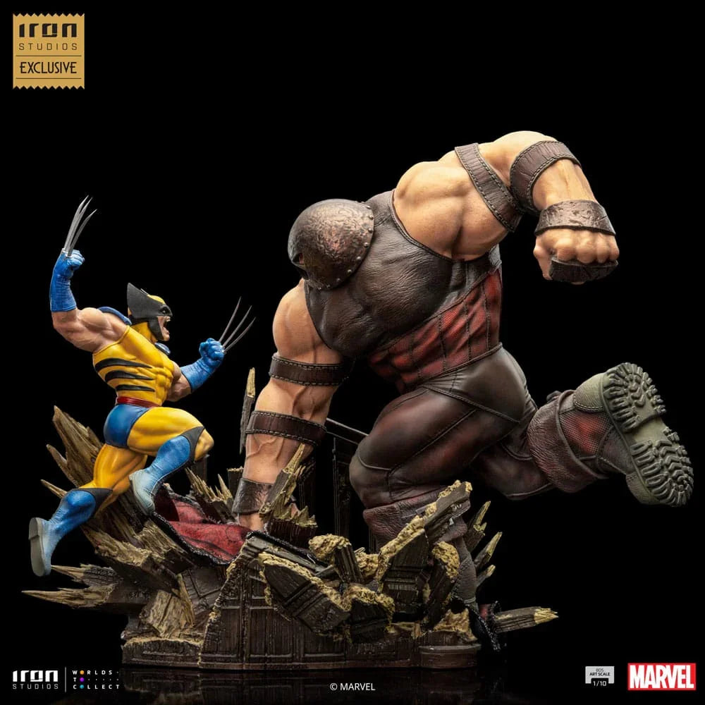 Marvel BDS Art Scale Statue 1/10 Wolverine vs Juggernaut EU Exclusive 30 cm Iron Studios