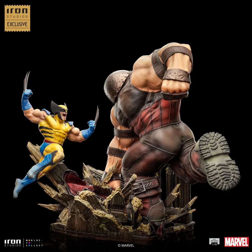 Marvel BDS Art Scale Statue 1/10 Wolverine vs Juggernaut EU Exclusive 30 cm Iron Studios