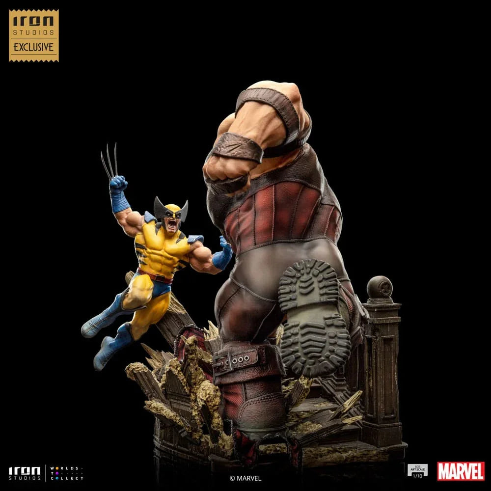 Marvel BDS Art Scale Statue 1/10 Wolverine vs Juggernaut EU Exclusive 30 cm Iron Studios
