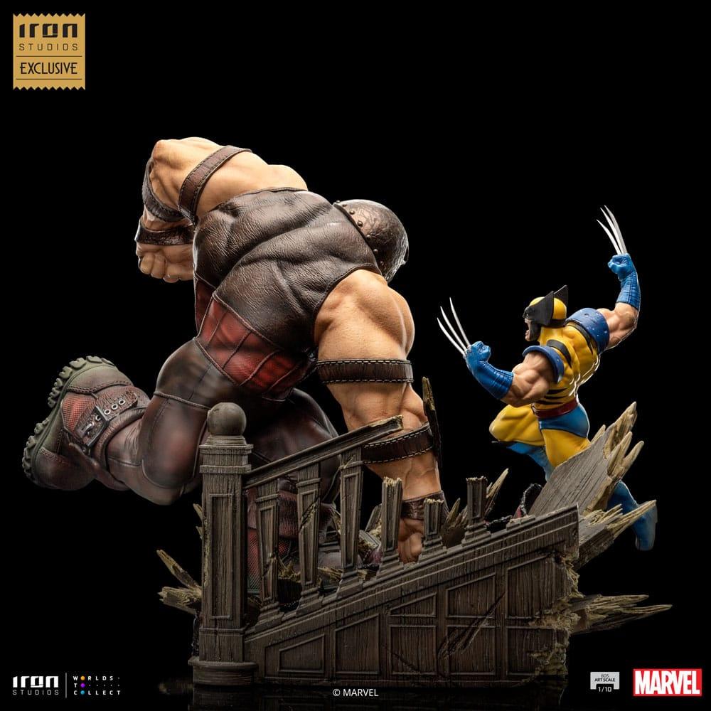Marvel BDS Art Scale Statue 1/10 Wolverine vs Juggernaut EU Exclusive 30 cm Iron Studios