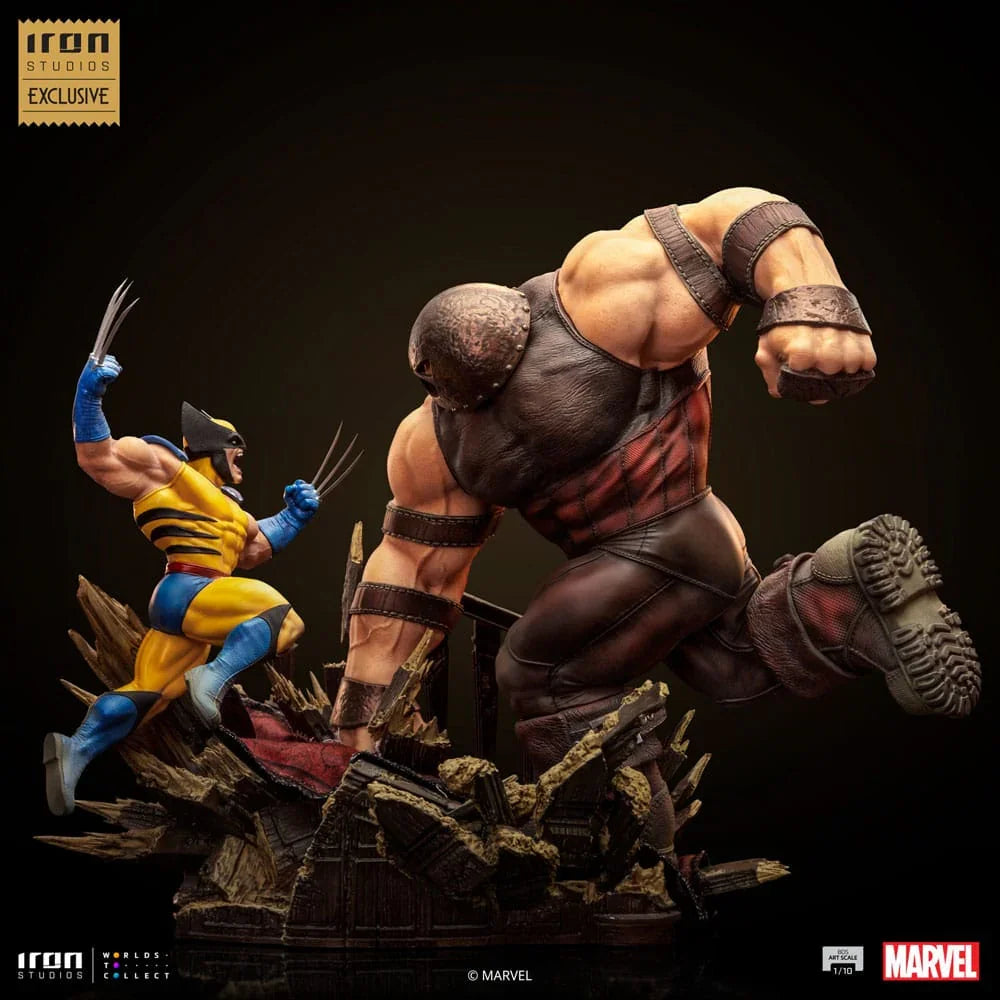 Marvel BDS Art Scale Statue 1/10 Wolverine vs Juggernaut EU Exclusive 30 cm Iron Studios
