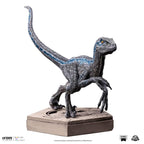 Jurassic World Icons Statue Velociraptor Blue 9 cm Iron Studios