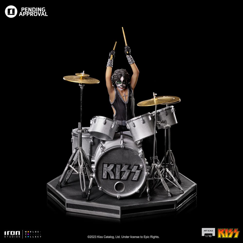 Kiss Art Scale Statue 1/10 Peter Criss Limited Edition 22 cm Iron Studios