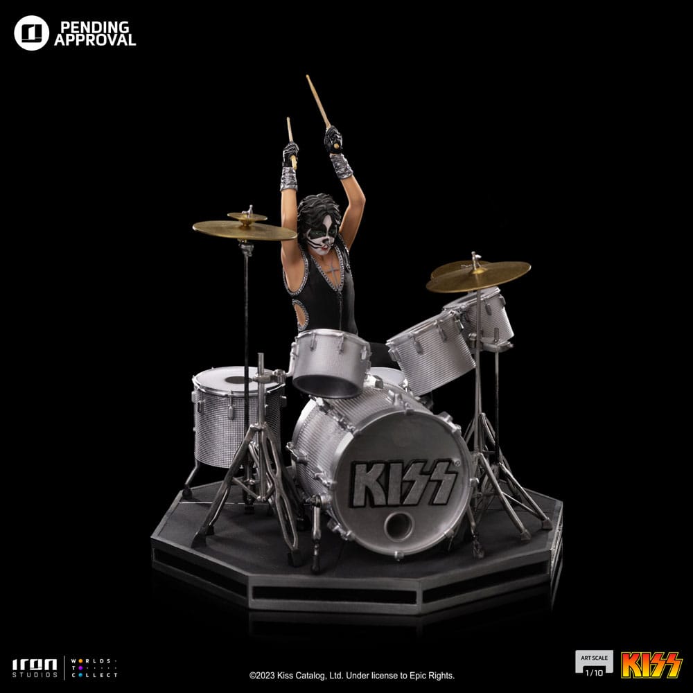 Kiss Art Scale Statue 1/10 Peter Criss Limited Edition 22 cm Iron Studios