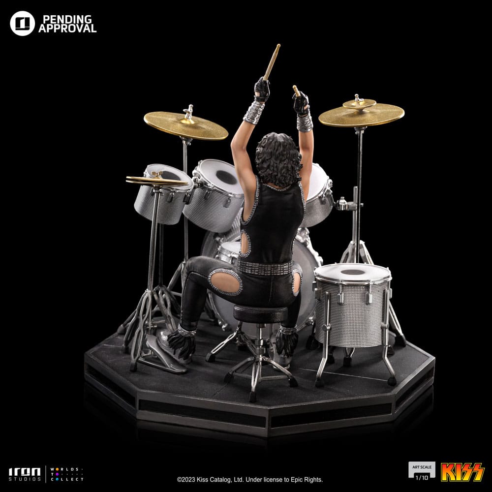 Kiss Art Scale Statue 1/10 Peter Criss Limited Edition 22 cm Iron Studios