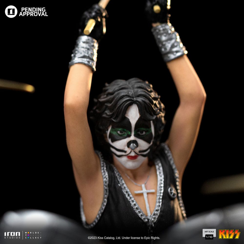 Kiss Art Scale Statue 1/10 Peter Criss Limited Edition 22 cm Iron Studios