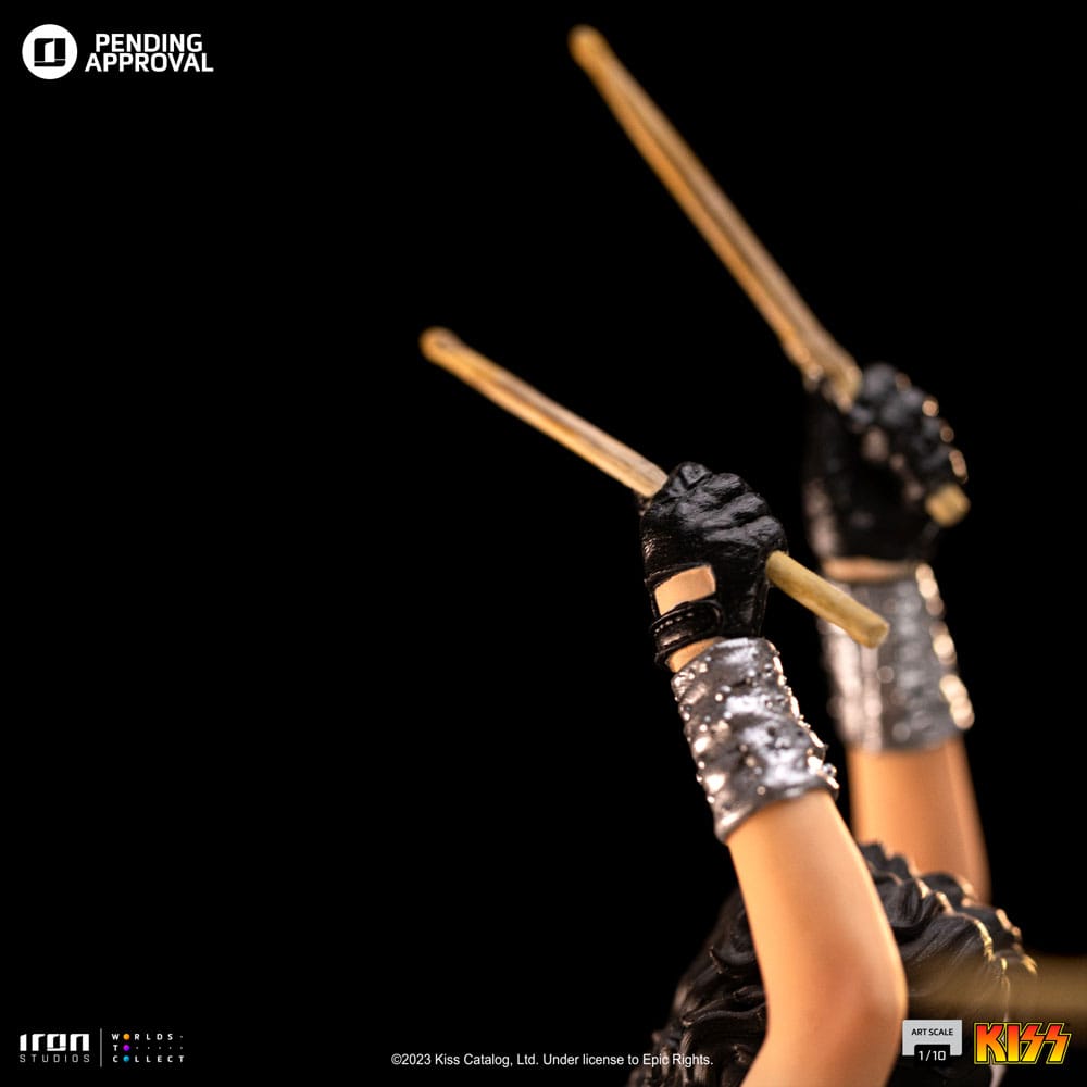 Kiss Art Scale Statue 1/10 Peter Criss Limited Edition 22 cm Iron Studios