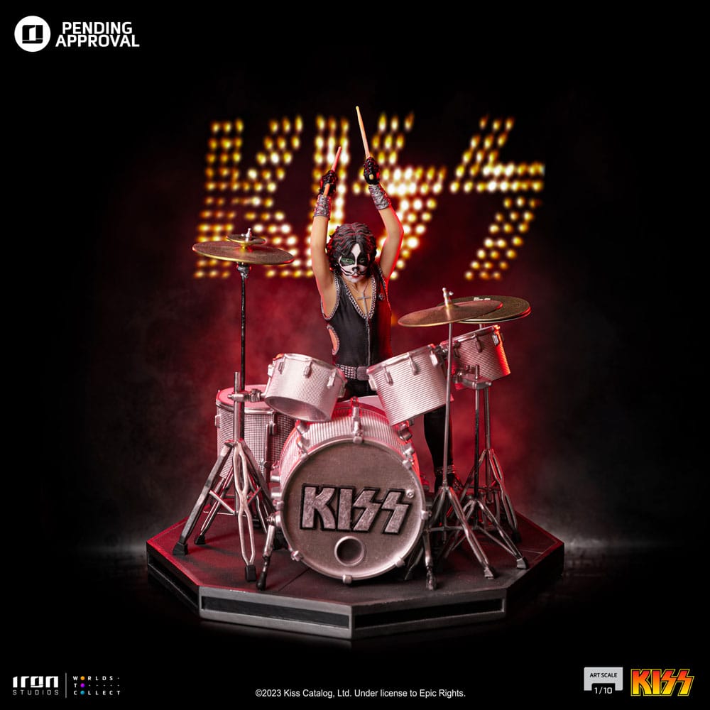 Kiss Art Scale Statue 1/10 Peter Criss Limited Edition 22 cm Iron Studios