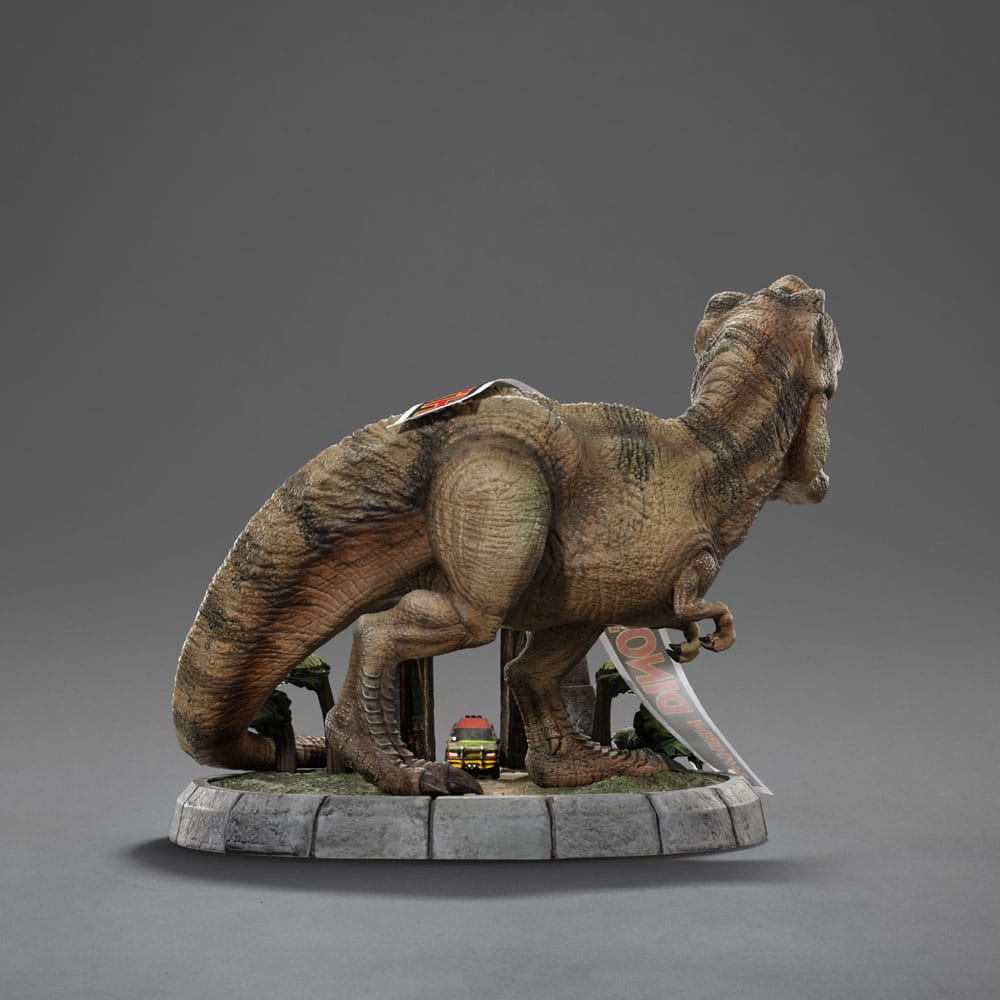 T-Rex Illusion Deluxe PVC Figur från Jurassic Park - MiniCo Iron Studios