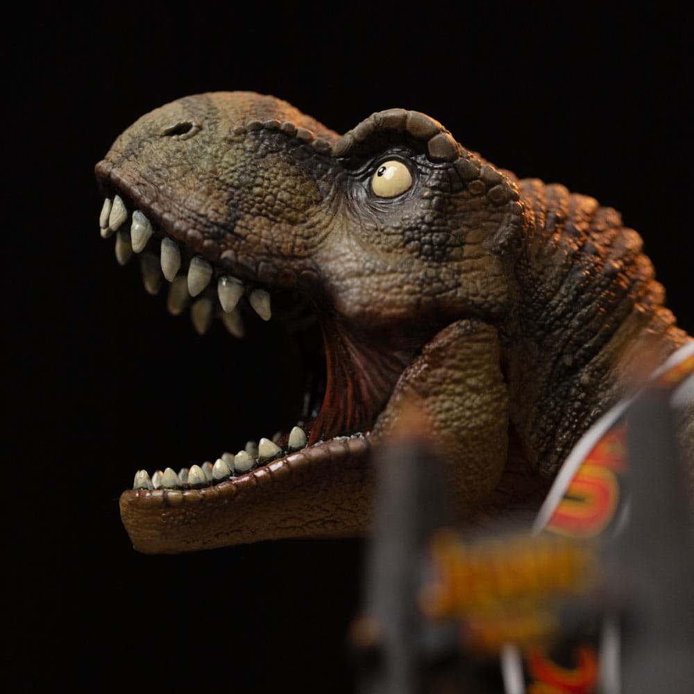 T-Rex Illusion Deluxe PVC Figur från Jurassic Park - MiniCo Iron Studios