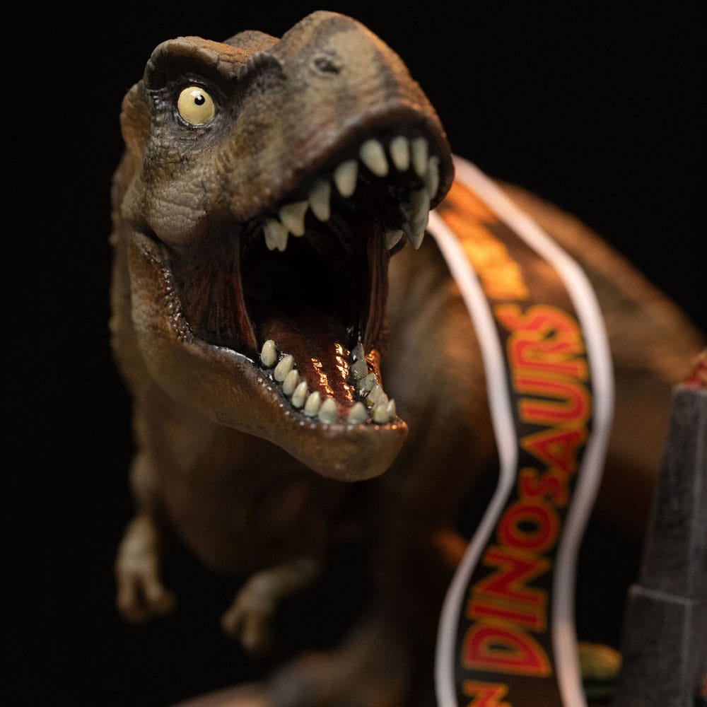 T-Rex Illusion Deluxe PVC Figur från Jurassic Park - MiniCo Iron Studios