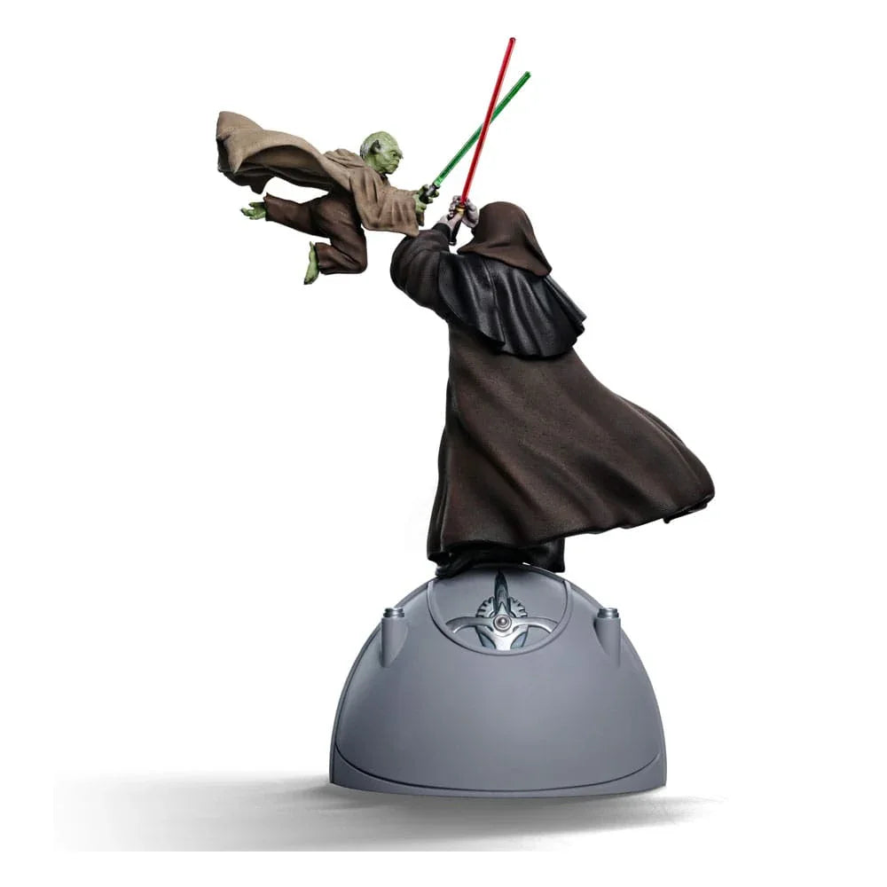 Star Wars Deluxe Art Scale Statue 1/10 Yoda vs Emperor Palpatine (CCXP Exclusive 2024) 31 cm Iron Studios
