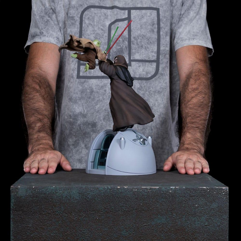 Star Wars Deluxe Art Scale Statue 1/10 Yoda vs Emperor Palpatine (CCXP Exclusive 2024) 31 cm Iron Studios