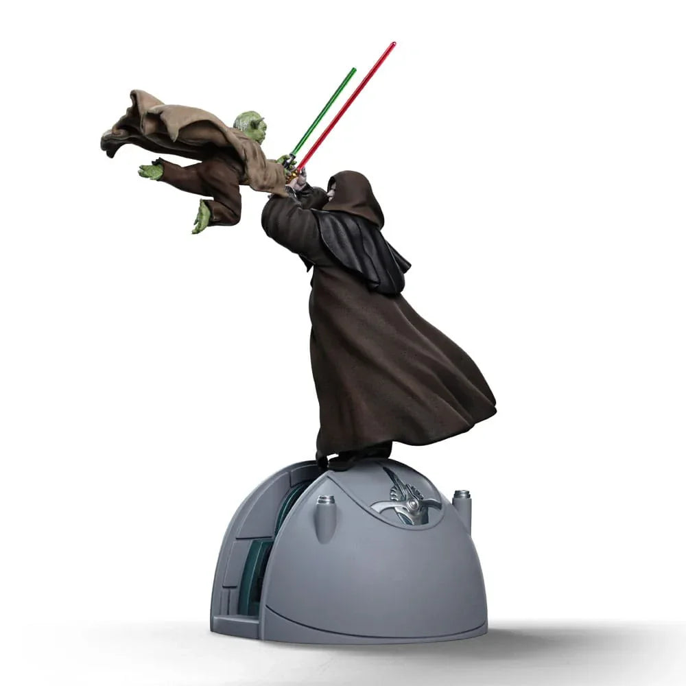 Star Wars Deluxe Art Scale Statue 1/10 Yoda vs Emperor Palpatine (CCXP Exclusive 2024) 31 cm Iron Studios