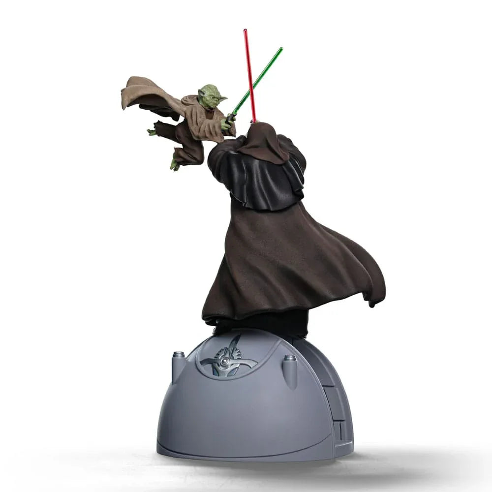 Star Wars Deluxe Art Scale Statue 1/10 Yoda vs Emperor Palpatine (CCXP Exclusive 2024) 31 cm Iron Studios